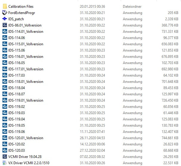 Ford IDS 120.03 + Kalibrierung C 91 Vollversion, Diagnosesoftware, Stand 12.2020