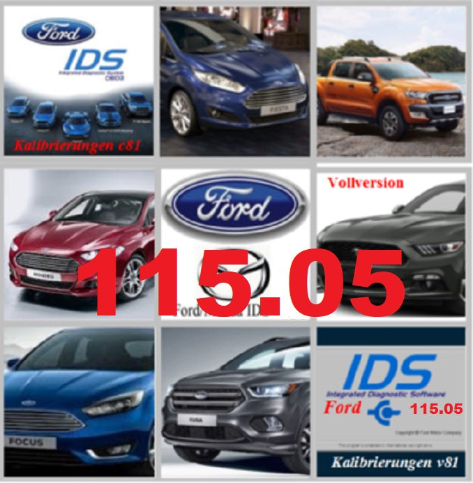 Ford IDS 115.05 + Kalibrierung C 81 Vollversion, Diagnosesoftware, Stand 11.2019