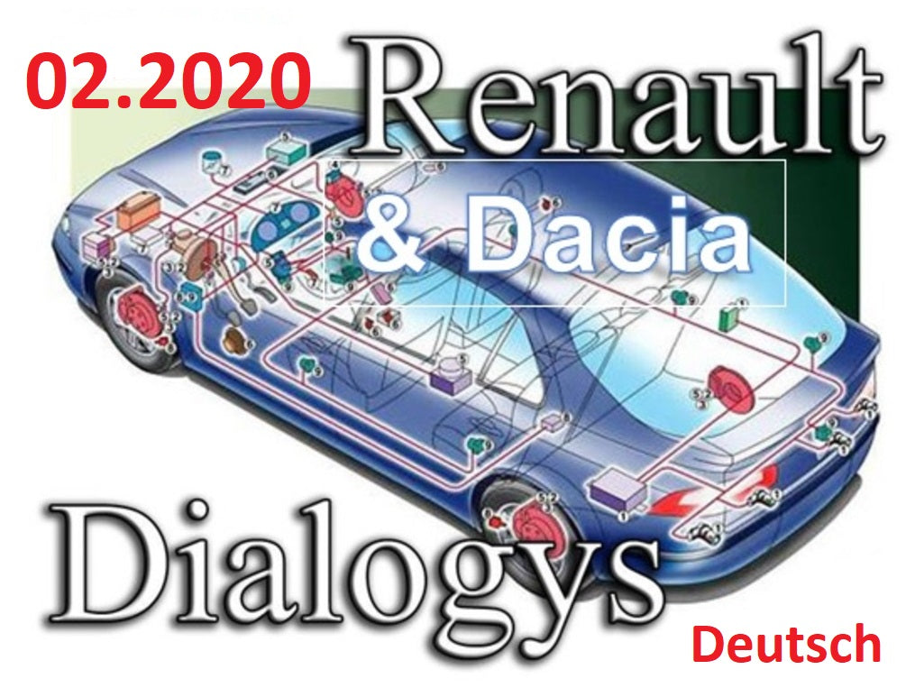 Renault Dacia Dialogys 02.2020 Applikation Programm 7.5.6 Version 4.91, sehr selten! Komplett in Deutsch