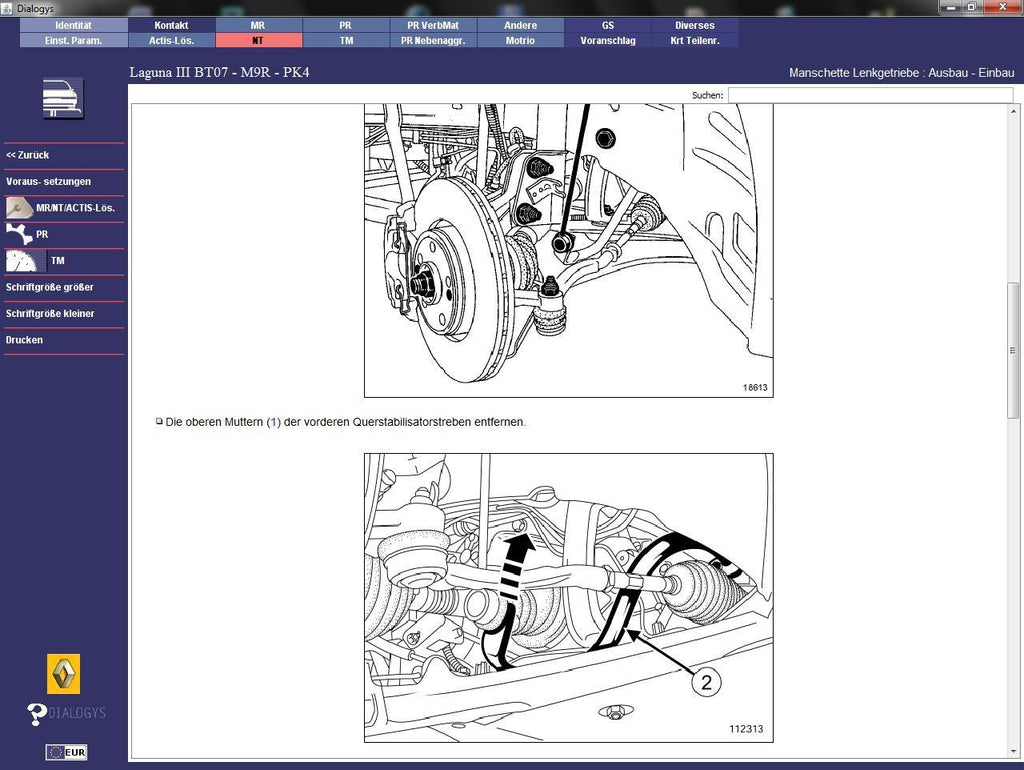 Renault Dacia Dialogys 09/2018 Applikation Programm 7.5.6 Version 4.76 komplett in Deutsch