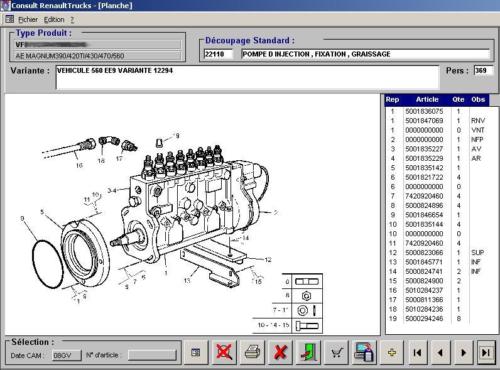RENAULT Consult RVI LKW v. 4.16 von 09.2015 Elektronischer Teilekatalog Mehrsprachig