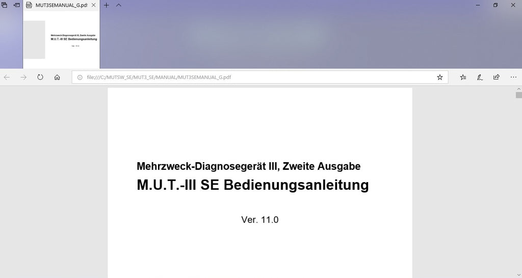 Mitsubishi M.U.T-II SE PRE 19031-00 veröffentlicht 2019 + ECU Rewrite ROM Data 2009-2018 + kostenlos dabei Mitsubishi ASA v.1.8.0.0 + Pauschalpreis-Handbuch