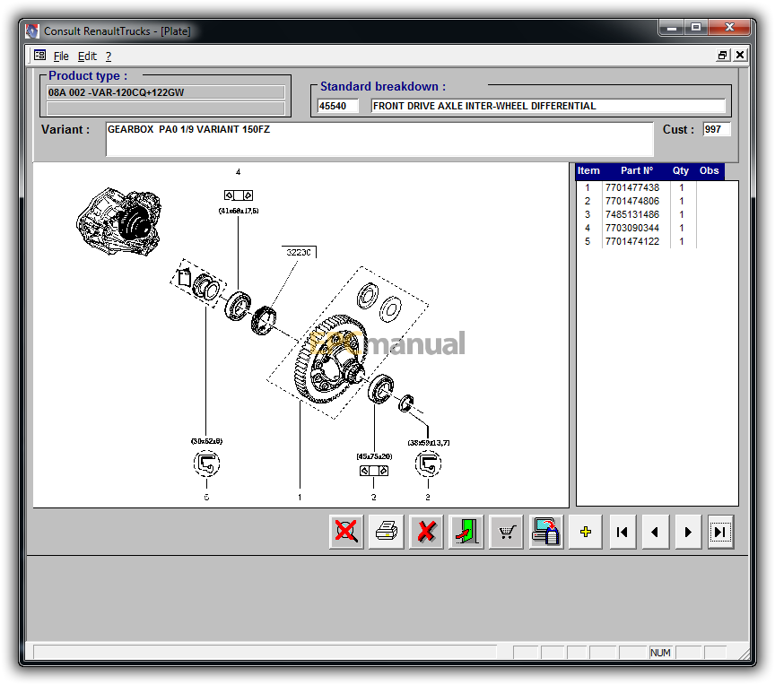 RENAULT Consult RVI LKW v. 4.16 von 09.2015 Elektronischer Teilekatalog Mehrsprachig