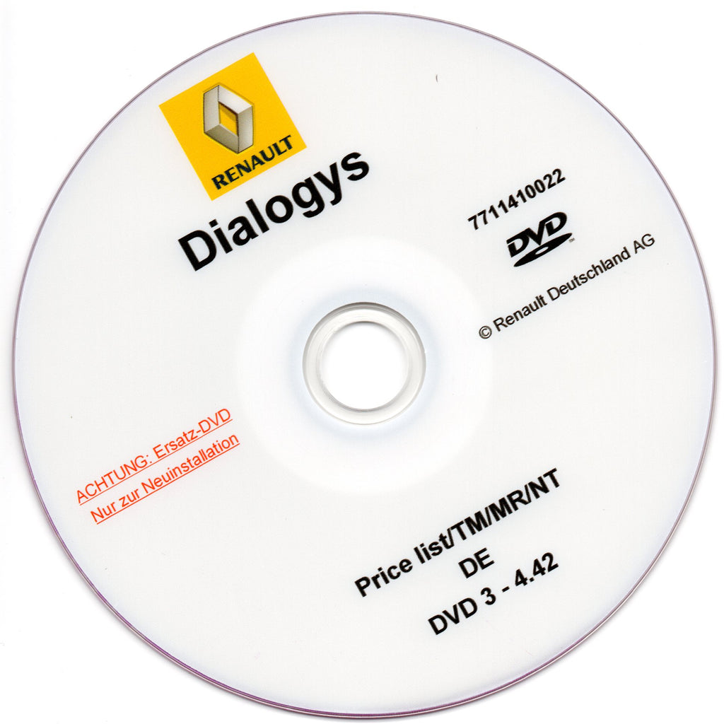  Dialogys 7.5.6 Komplett in Deutsch für Renault und Dacia, Reparaturanleitungen, Ersatzteile Preislisten 