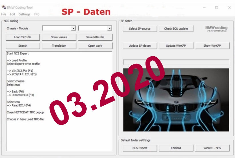 BMW SP-Daten V67.1.002 (03 / 2020) + Coding Tool 2.50 – Flash ...
