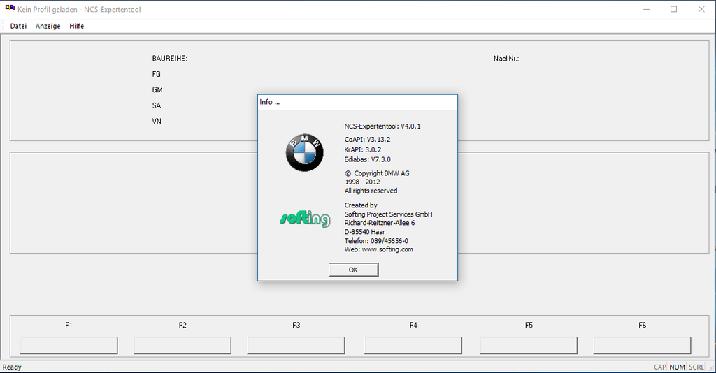 BMW Standart/Coding Tools  (Ediabas,INPA,NCS,WinKFP,NFS) 06/2017