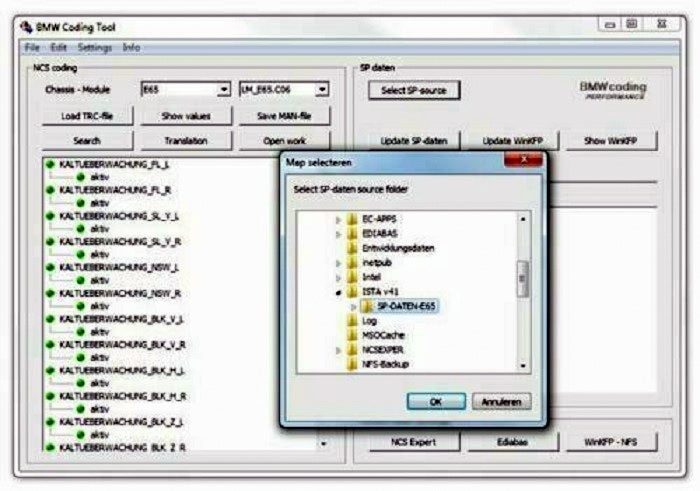 BMW SP-Daten V67.1 und ECU Datenbank plus Coding Tool 2.50 von 03.2020 für WinKFP, Tool32, NCS Expert. 