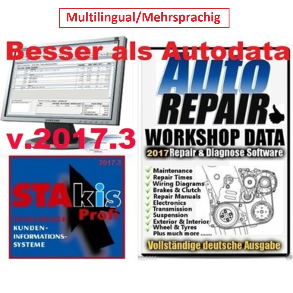 Vollversion Stahlgruber Haynes Pro Technik 2017.3 der Nachfolger des bekannten Programms VIVID incl. STAKIS Ersatzteilkatalog, Mit Bilder der Ersatzteile, Programm Stand: 12/2017