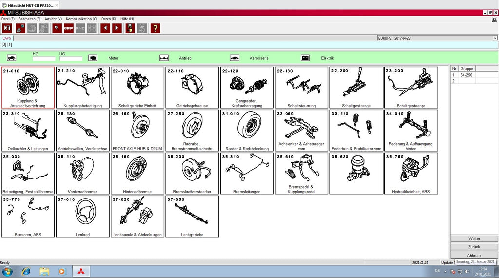 Mitsubishi M.U.T-II SE PRE 20091-00 veröffentlicht 09.2020 + ECU Rewrite ROM Data 2009-2018 + Mitsubishi ASA v.1.8.0.0 + Pauschalpreis-Handbuch (VM-Ware)