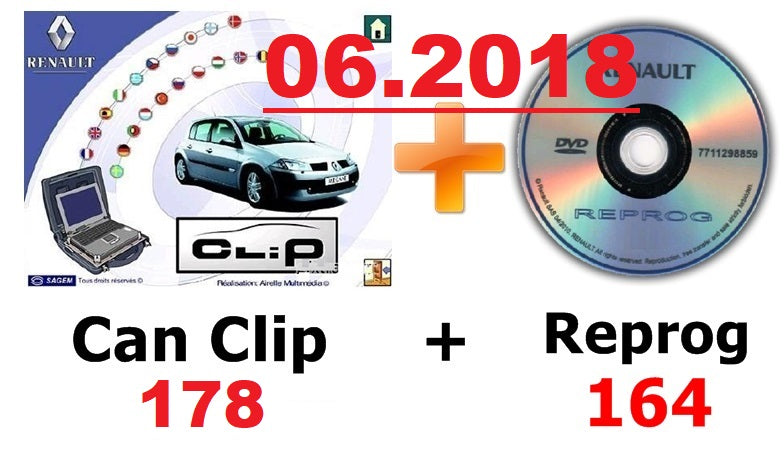 Renault CAN Clip V178 + Reprog 164 (06/2018)
