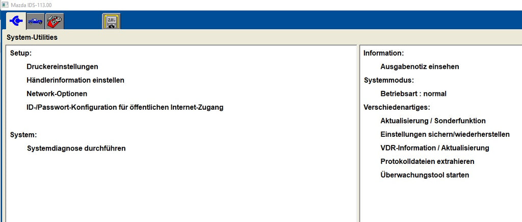 ​Mazda IDS 113.00 + Kalibrierungen C93 Diagnose Software von 11.2019 zum selber installieren