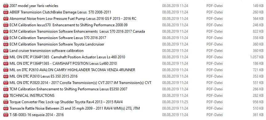 Techstream Version 14.20.019 für Toyota und Lexus GTS – Diagnose  Erscheinungsdatum: 07.2019