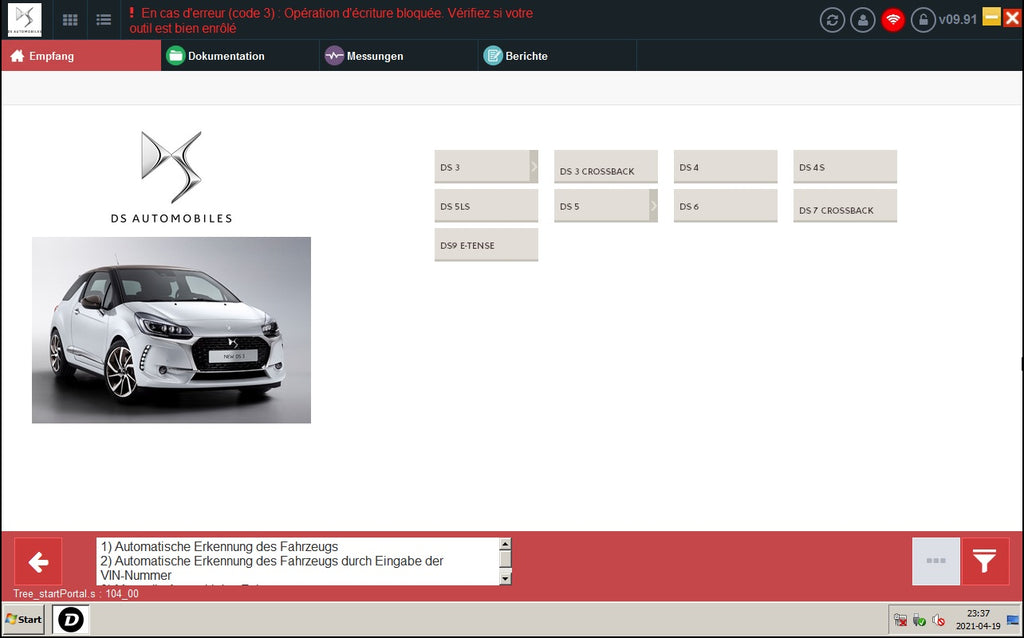 DiagBox Version 9.91 VM Ware von (03.2021) - die neueste voll funktionsfähige Diagnose- und Programmiersoftware von Peugeot, Citroen, DS-Mobile, Opel Vauxhall und FengShen 