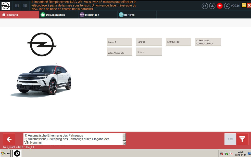 DiagBox Version 9.91 VM Ware von (03.2021) - die neueste voll funktionsfähige Diagnose- und Programmiersoftware von Peugeot, Citroen, DS-Mobile, Opel Vauxhall und FengShen 