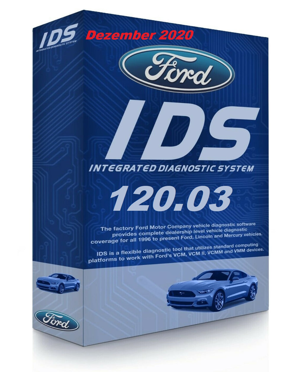 Ford IDS 120.03 + Kalibrierung C 91 Vollversion, Diagnosesoftware, Stand 12.2020