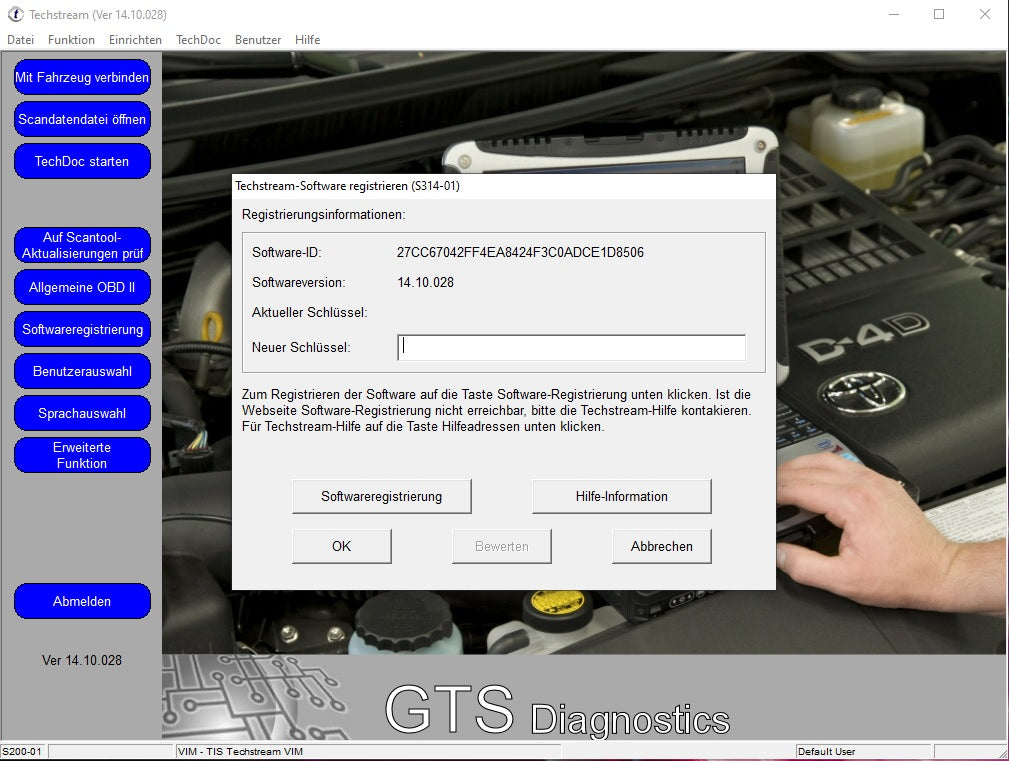 Techstream Version 14.10.028 für Toyota und Lexus GTS – Diagnose  Erscheinungsdatum: 04.2019