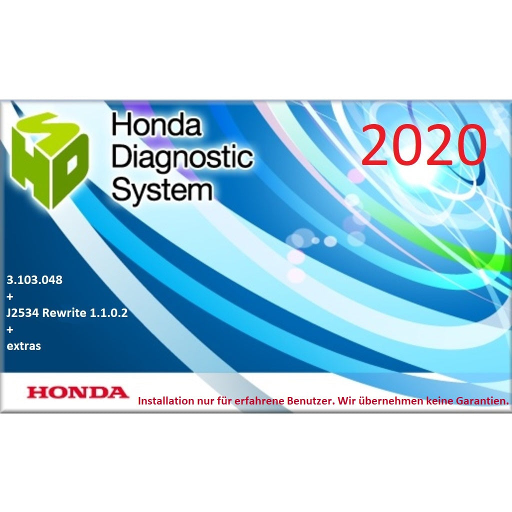 Honda Acura Diagnosesystem (HDS) 3.103.048 + J2534 Rewrite 1.1.0.2 [07.2020] für alle Regionen