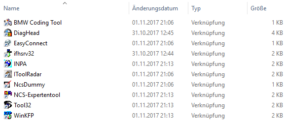 BMW Standart/Coding Tools  (Ediabas,INPA,NCS,WinKFP,NFS) 06/2017