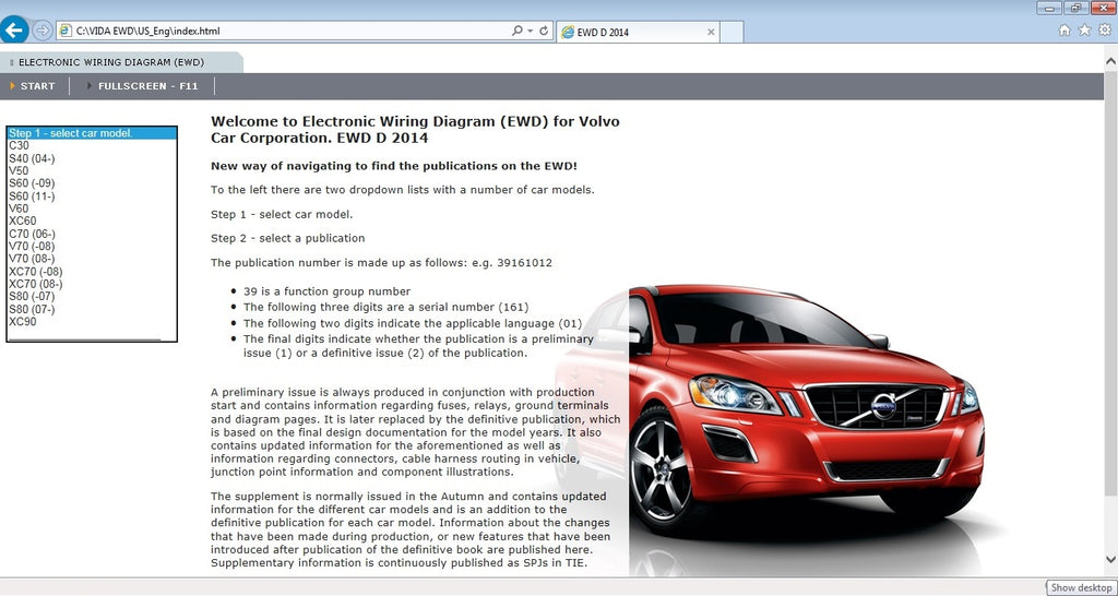 Volvo VIDA EWD Schalt & Stromlaufpläne 2014D VM-WARE- Lebenslange Lizenz 