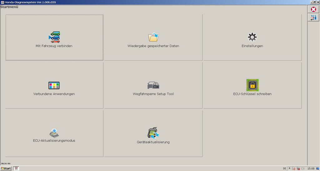 Honda Acura Diagnosesystem (HDS) 3.104.036 + I HDS 1006.039 + Installer Version 1.006.032 PE [08.2021] Regionen