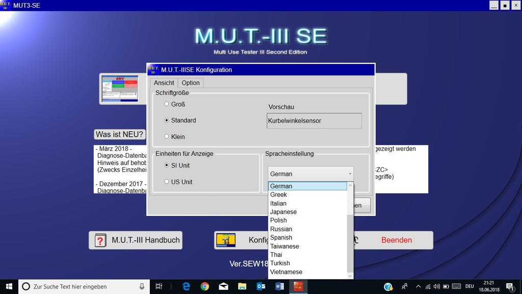 Mitsubishi M.U.T-III PRE 18031-00 veröffentlicht 05/2018     + ECU Rewrite ROM Data 2009-2018 + kostenlos dabei Mitsubishi ASA v.1.8.0.0 + Pauschalpreis-Handbuch