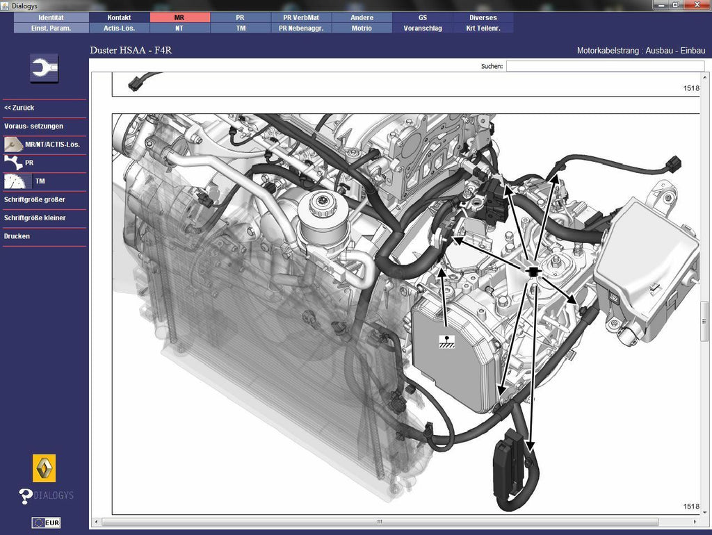 Renault Dacia Dialogys 02.2020 Applikation Programm 7.5.6 Version 4.91, sehr selten! Komplett in Deutsch