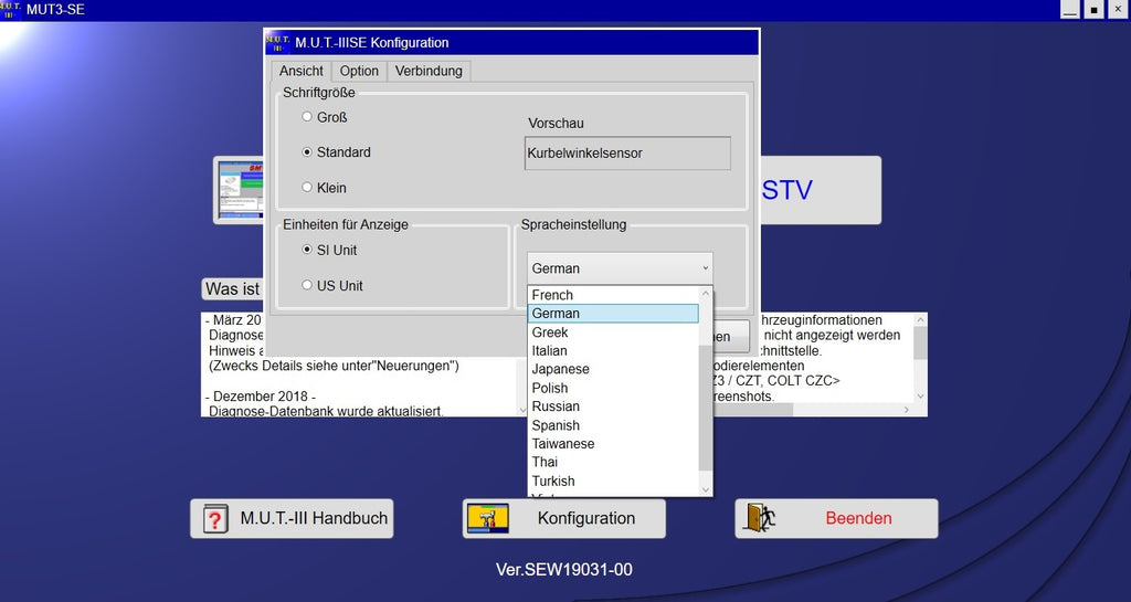 Mitsubishi M.U.T-II SE PRE 19031-00 veröffentlicht 2019 + ECU Rewrite ROM Data 2009-2018 + kostenlos dabei Mitsubishi ASA v.1.8.0.0 + Pauschalpreis-Handbuch