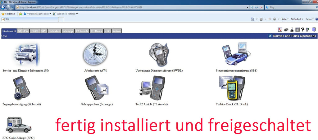Opel Vauxhall Global TIS  v36.0 V32 Reparaturanleitungen, (Stromlaufpläne nur teilweise) usw., fertig installiert und freigeschaltet. Kein Ablauf