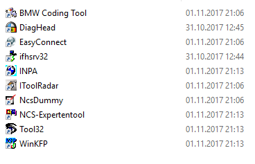 BMW Standart/Coding Tools  (Ediabas,INPA,NCS,WinKFP,NFS) 06/2017