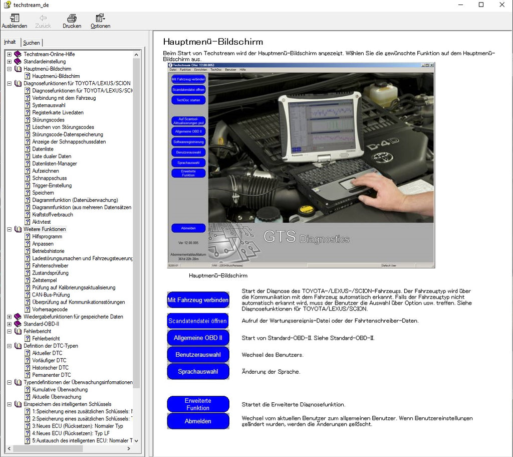 Techstream Version 15.00.026 für Toyota und Lexus GTS – Diagnose  Erscheinungsdatum: 03.2020