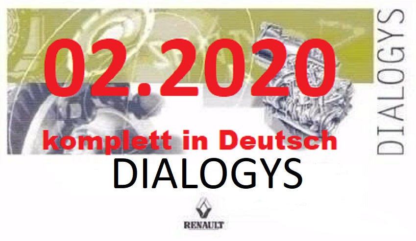 Renault Dacia Dialogys 02.2020 Applikation Programm 7.5.6 Version 4.91, sehr selten! Komplett in Deutsch